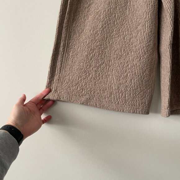 Lululemon Retreat Yourself Crop Wide Leg Pants Heathered Soft Sand Brown 6 - Picture 7 of 10